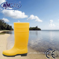 Nmsafety Factory Beige PVC Rain Gum Boots with Steel Toe Cap